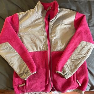 The North Face Youth Denali Fuchsia Polartec Full Zip Up Fleece Jacket Size XL